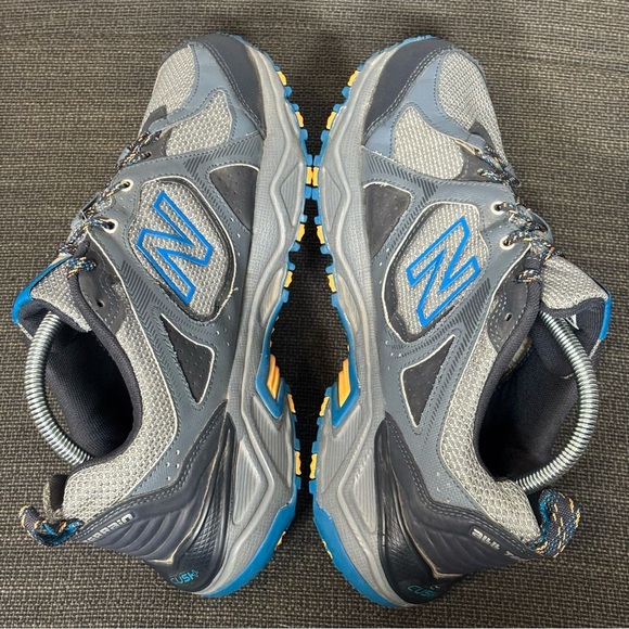 New Balance 481 V3 Trail Running Athletic Shoes-Gray/Blue/Yellow-Men Size 8.5 - Picture 6 of 10